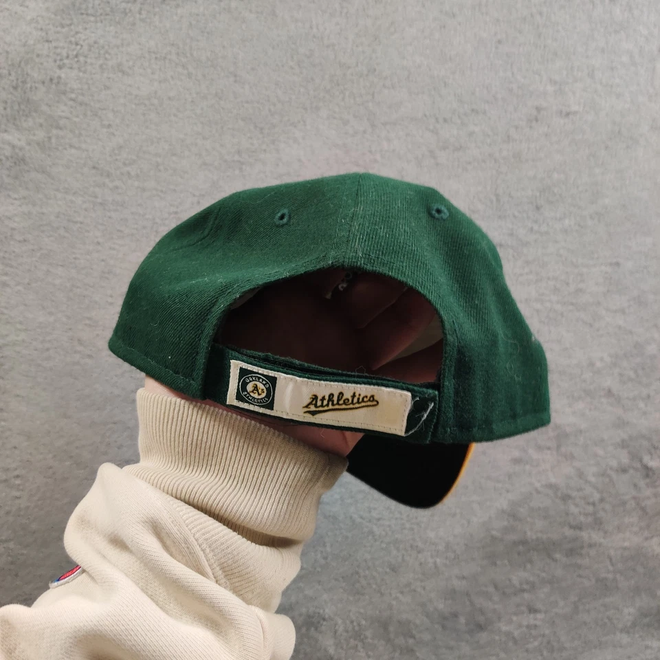 Oakland Athletic A's 帽子成人 UNISEX OSFA 绿色刺绣钩环 New Era — 第 4/4 张图片
