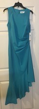 Eliza J Asymmetrical Sleeveless Ruched Blue Cocktail Dress NWT Size 6