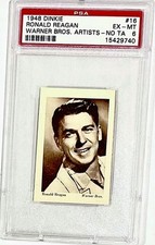 1948 RONALD REAGAN RC **RARE** PSA 6 *HIGHEST GRADE* ((DINKIE)) **WARNER BROS**
