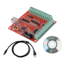 USB CNC Controller Card 1 Set 100KHz Breakout Board 4 Axis Interface Driver