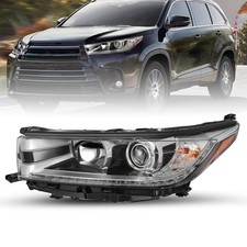 Headlight for 2017 2018 2019 Toyota Highlander SE w/LED DRL Model