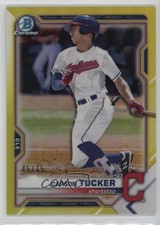 2021 Bowman Chrome Prospects Yellow Refractor 45/75 Carson Tucker #BCP-77 18er