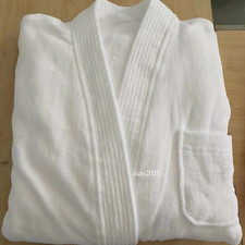 Unisex Luxury Bath Robe Dressing Gown Towel Soft Cotton Velvet Terry Toweling