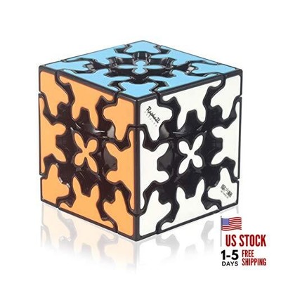 Gear Cube 3x3 with Three-Dimensional Gear Structure, Embedded Tile Design 