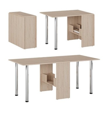 B-Ware Tisch Klapptisch Esstisch klappbar Funktions- Büro- Tisch Eiche Sonoma