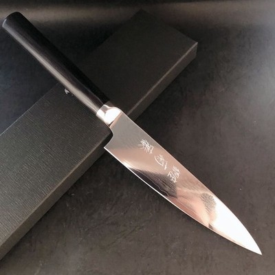 Ginza Kikufuji Special Selection Petty Knife, Round Handle, 130mm, VG10 Steel