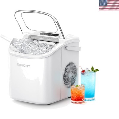 Countertop Ice Maker: 26lbs Daily Production, Ready in 6 Mins - Pure Convenience