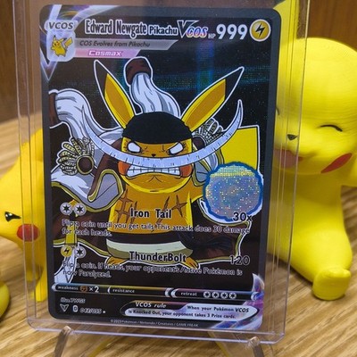 Pikachu Cosplay - One Piece Set- VCOS - 4 Cards - Textured Holo
