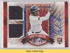 2015 Elite Extra Edition USA Baseball 18U 49/50 Hunter Greene #11 Auto READ 0af