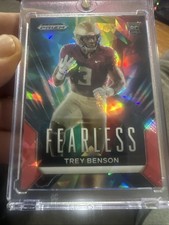 2024 Panini Prizm Draft Picks - Fearless Trey Benson #F-TB Red Ice Prizm (RC)