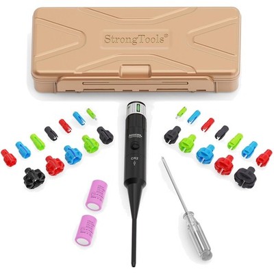 Portable Green Laser Boresighter with 24 Precision Adapters for Hunting & Range