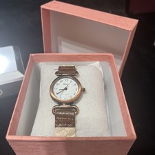 Ladies Quartz Carvel Watch Brass Case Boxed with New Battery Excellent Condition