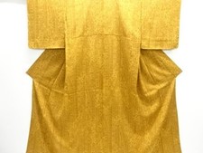 Vintage Silk Kimono Flower Chintz Pattern Used Excellent