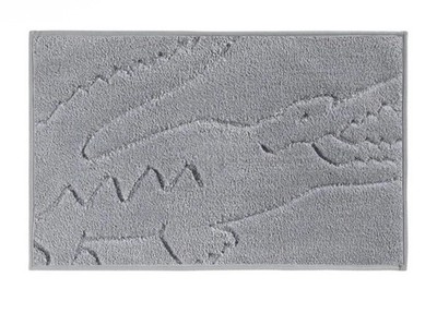 Lacoste Home Heritage Anti-Microbial Bath Rug 20'' x 32'' Gray