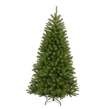  Artificial Full Christmas Tree, Green, North Valley Spruce, Includes Stand, 