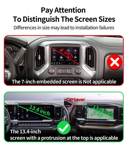 Wireless Charging car Phone Holder for Chevrolet Silverado HD 2022-2025 Acces... - Picture 6 of 9