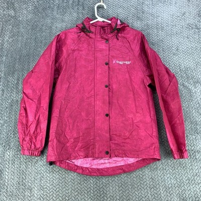 Frogg Toggs Jacket Womens Small Pink Hooded Waterproof Rain Coat Outdoor Hiking