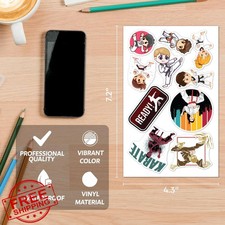 50pc Karate Martial Arts Stickers Waterproof Vinyl Kids Teens