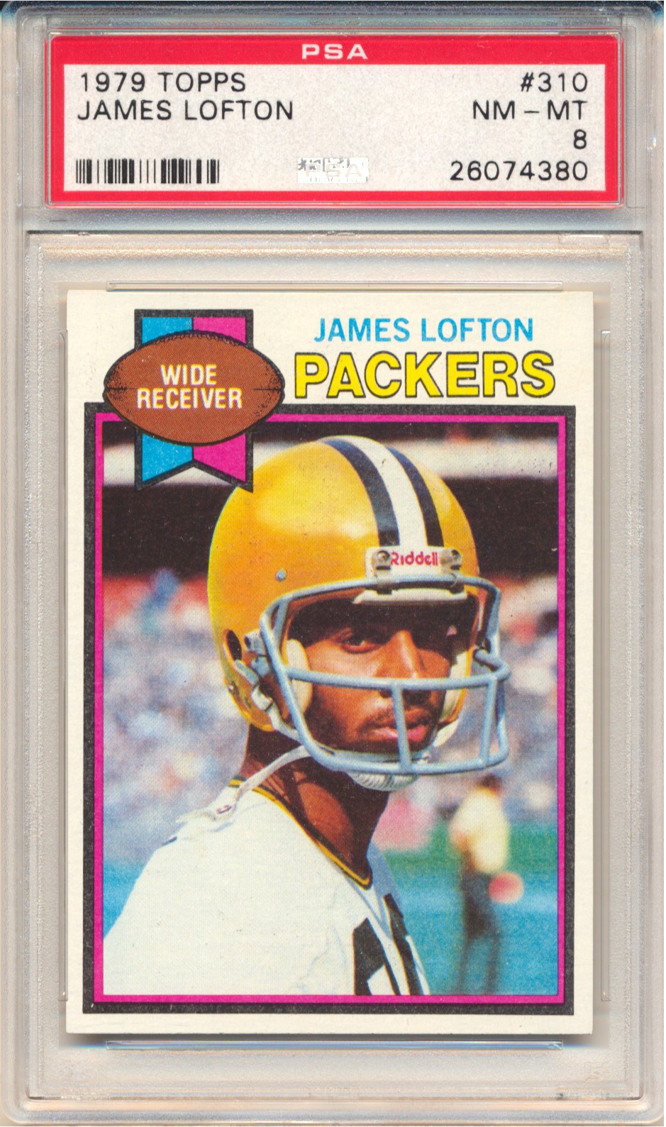 1979 Topps Football James Lofton (HOF) (Rookie Card) (#310) PSA8 PSA