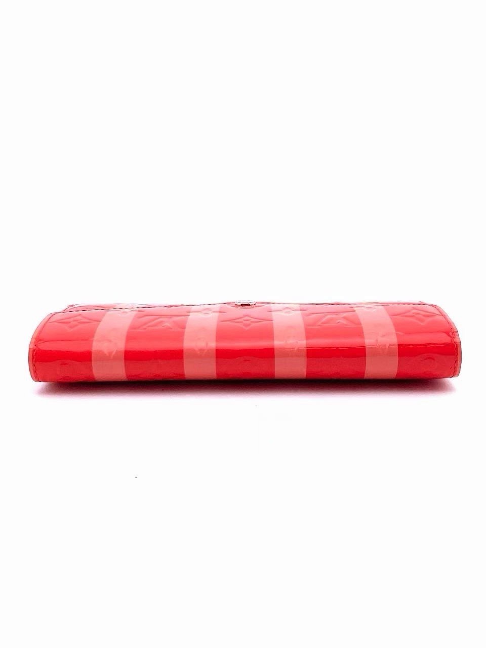 Louis Vuitton Sarah wallet in pink and red patent Monogram Vernis PM26050140 image 4