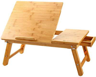 Laptop Desk  Table Adjustable Bamboo Foldable Breakfast Serving Bed Tray W' Tilt