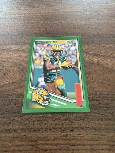 Jayden Reed 2025 Puntuación Paralelo Verde - Green Bay Packers #205 COLOR MATCH CASI NUEVO - Imagen 2 de 5