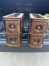 Vintage Singer  Treadle Sewing Machine 2 sets OAK DRAWERS & FRAME