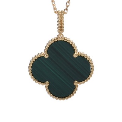 Van Cleef & Arpels Damen Halskette K18 Gelbgold YG Malachit VCARO3MG00 Ma...