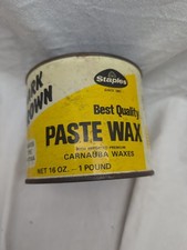 Agrafes vintage HF cire marron foncé de la meilleure qualité 16 oz peut économiser patine Medford MA