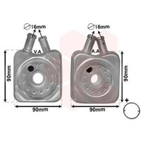 Van Wezel ÖLküHler FüR Audi A4-A6 Ford Seat Inca Skoda Octavia VW Passat
