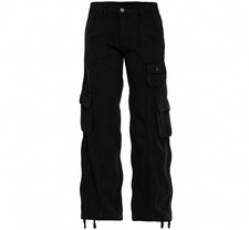 Casei Women's Hiking Cargo Pants w/ 7 Pocket COLOR BLACK SIZE S