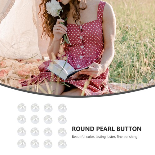 50PCS Round Shape Pearl Buckles Colorful Pearl Buttons Creative Buckles (10L) - Picture 5 of 12