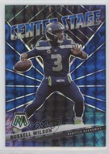 2021 Panini Mosaic Center Stage Blue Prizm 74/99 Russell Wilson #CS8 0s9t
