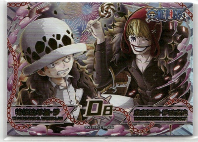 DOFLAMINGO AND LAW DB-058 THOUSAND SUNNY Thick One Piece Anime Collectible Card