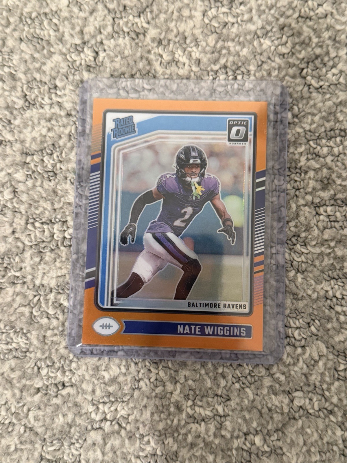 2024 Panini Donruss Optic - Rated Rookie Nate Wiggins #281 Orange  /249 (RC) SP