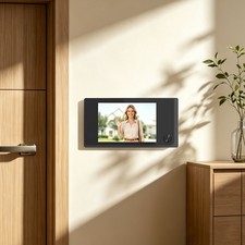200W HD Black Camera Smart Peephole Viewer Camera Digital Door Eye with Screen