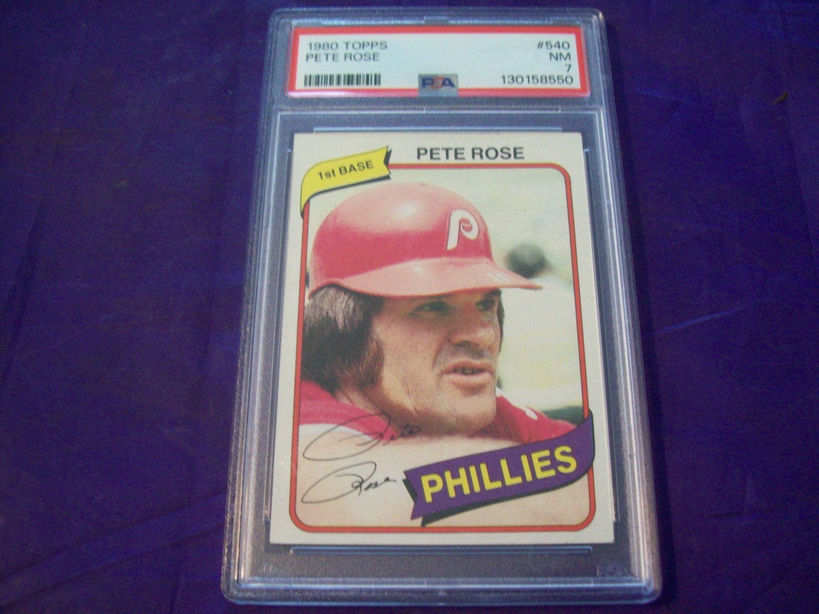 1980 TOPPS #540 PETE ROSE PSA 7