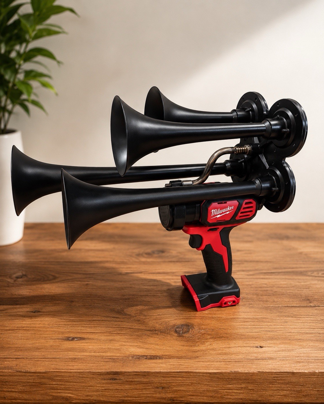 Milwaukee M18 Quad Train Horn! Extremely Loud For Sports Events Or Work Place!