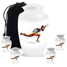 Sport Cremation Urn 10Inch  3Inch for Ashes Elegant Memorial Gift for Adults