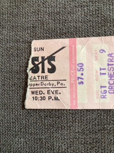 Billet Genesis 1976 Théâtre Stub Tower, Pa. - RARE - 2ème spectacle - Photo 4/4