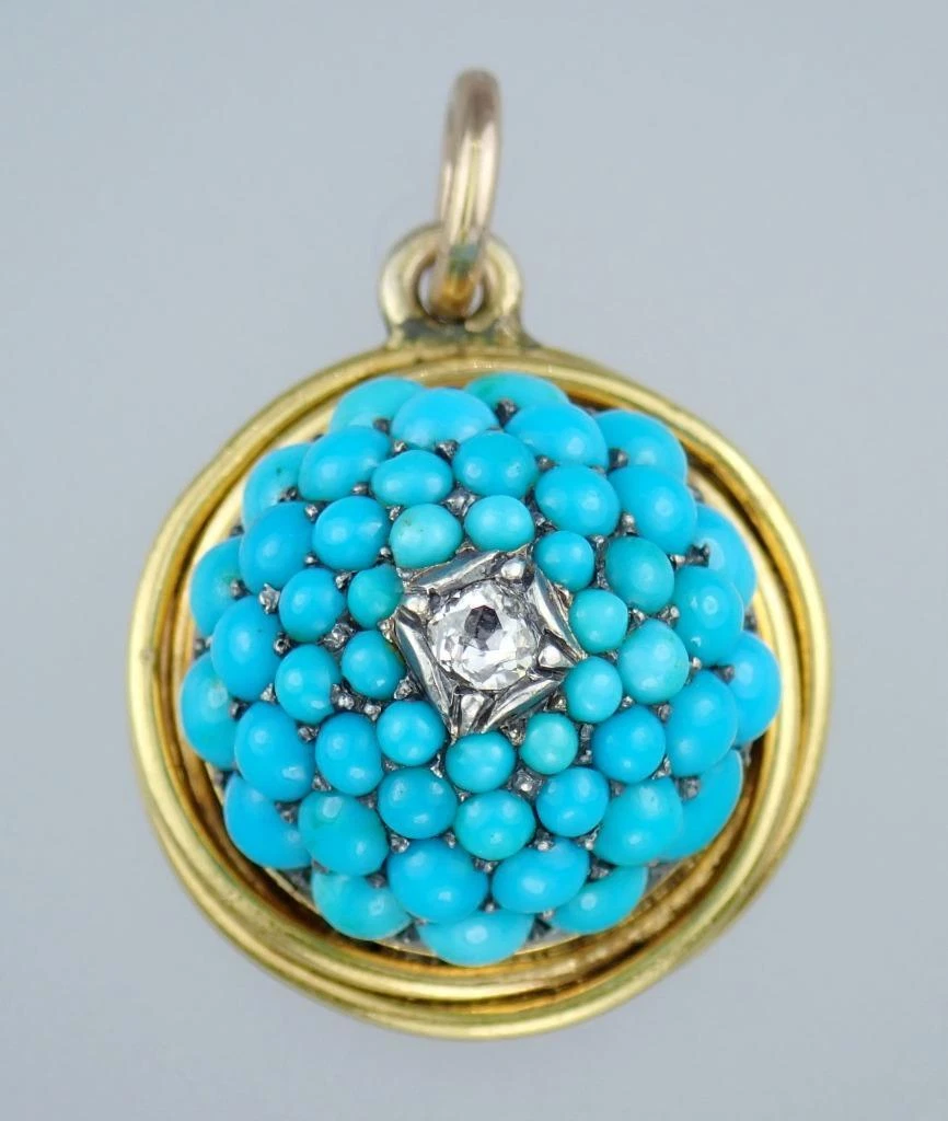 Turquoise cabochon best sale pendant