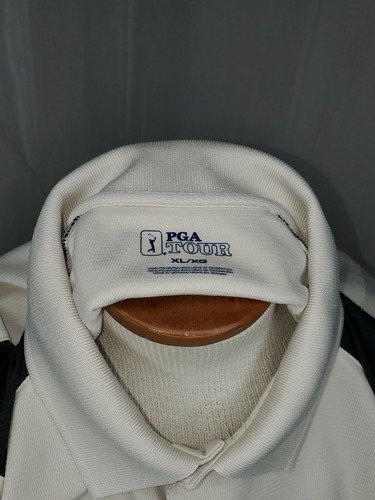 PGA Tour Mens Performance Golf Polo Shirt Sz XL beige Short Sleeve - Bild 4 von 4