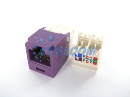 Módulo Mini-Com GENIUNE Panduit CJ688TGVL Cat6, Violeta ~STSI - Imagen 3 de 3