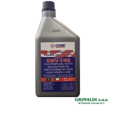 CORE OMV-1/68 BOTTIGLIA DA 1 L DI OLIO MINERALE PER POMPE VUOTO 68 CST DI VISCOSITÀ