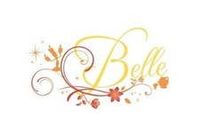 3 Inch Belle Text Decal Sparkle Glitter Beauty and The Beast Disney Princess Art