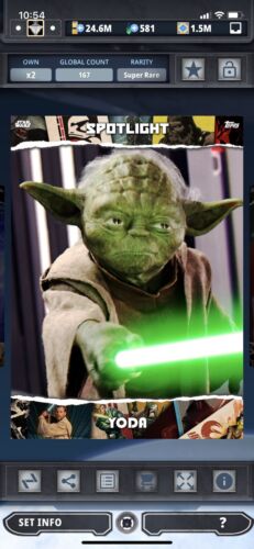 Topps Star Wars Digital Card Trader Spotlight Yoda #3 Insert - Picture 1 of 1