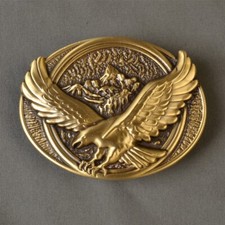 Solid Brass Eagle Belt Buckles Pin Belt Buckle Fits For 1.5 INCHES Belt