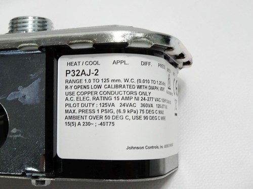 Johnson Controls P32AJ-2C Differenzdruckschalter / Neu OVP - Bild 3 von 5