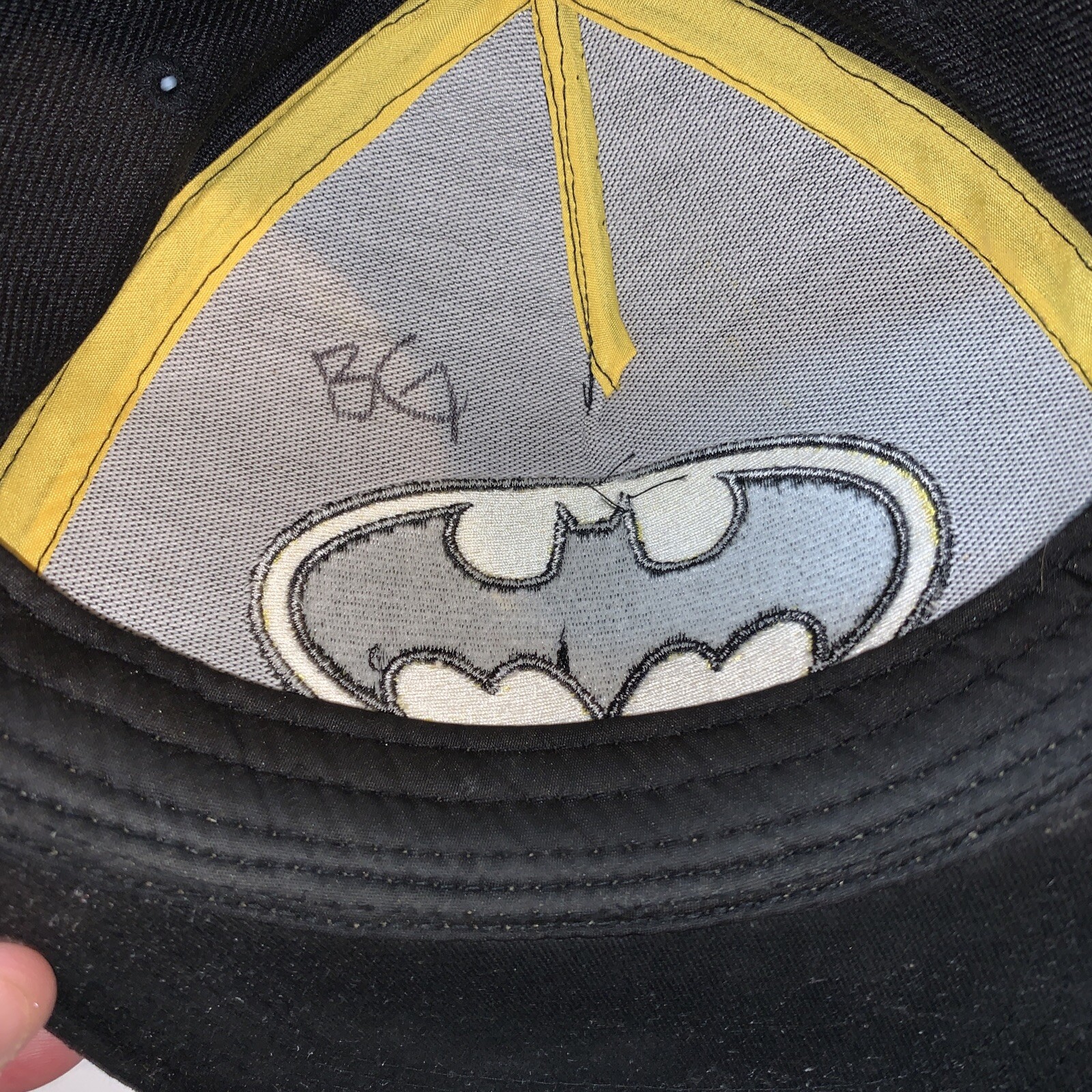 BATMAN CLASSIC LOGO ADJUSTABLE SOLID BLACK SNAPBA… - image 5