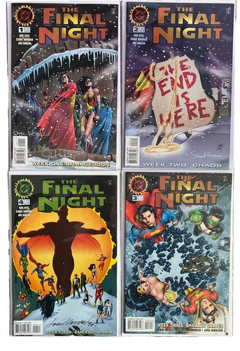 The Final Night #1-4 Limited 60/150 Signed With Coa, Three Signatures